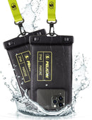 Pelican 2 Pack Marine Waterproof Phone Pouch (Regular) -Black/Hi-Vis Yellow photo 1