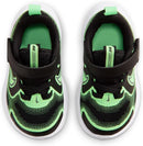Nike Unisex Kids' Cosmic Runner Running Shoes - Boys Girls Toddlers & Baby Sneakers - Black/Cool Grey-illusion Green — 3