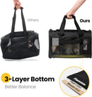 Conlun Cat Carrier Soft-Sided Pets Travel Carriers up to 15 Lbs,Black M — 8