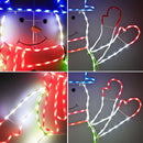5FT 195 LED Snowman Light, Colorful Neon Light Sign Animated Christmas Decoration for Indoor Outdoor Yard Home Garden Christmas Festival Party Decoration — 5