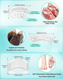 10PCS High Heel Comfort Pad Inserts, Silicone Shoe Cushion Insoles Heel Grips Liner Metatarsal Pads for Women Shoes Too Big, Prevent Rubbing Blisters, Self Adhesive, Clear 3