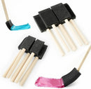 12 Pcs Foam Paint Brushes Set, 1" & 1.5", for Painting, Staining, Varnish | 12PCS 1"&1.5" — 1
