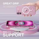 Choiche for iPhone 16 Plus Case Compatible with MagSafe, Glitter Clear — 6