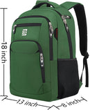 Volher Laptop Backpack,Business Travel Anti Theft Slim College Backpack | 15.6 Inch | Green — 3
