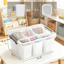 Citylife 17QT Craft Organizers and Storage bins with Lids, Marker Organizer — 3