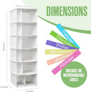 Kids Clothes Organizer, Weekly Clothes Organizer for Kids, Weekday, 6 Shelf — 2