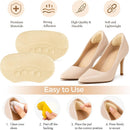 Heel Pads for Shoes Women Men, 6 Pairs Heel Grips, Black Cushion Inserts — 6