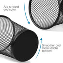 QYH Mesh Pencil Holder for Desk 6 Pack, Metal Pen Cup Black — 4