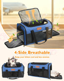 PETUX Airline Approved Pet Carrier for Small Cats up to 12 lb, Blue