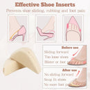 Toe Inserts for Shoes Too Big, 4 Pairs Shoe Inserts for Women Men, Foam Toe Filler, Shoe Fitters, Black and Beige - Black + Beige, 4 Pairs — 3