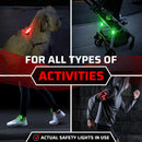 Bike Lights for Night Riding, USB Rechargeable Front and Back Lights, LED Bicycle Headlight and Tail Light Set, Water Resistant Bike Lights Rechargeable for Mountain Bikes, Kids Bike Light, MTB Light | Tail Lights | Red & Green — 7