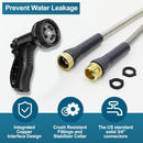 Stainless Steel Garden Hose 50ft Heavy Duty Metal Water Hoses with 10 Function Water Hose Nozzles for Yard Outdoor — 2