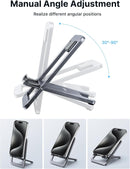 JSAUX Fold-Flat Cell Phone Stand, Adjustable Desk Holder-Gray photo 5