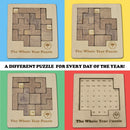 The Whole Year Puzzle – Wooden Puzzles for Teen' & Adults, Educational Games for Families & Gift Ideas for Classroom Games, Shape & Pattern Calendar Brain Teaser for Ages 14+ — 2