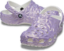 Crocs Unisex Adult Classic Geometric Clog – White/Iridescent — 1