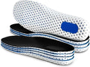 Unittype 4 Pairs Memory Foam Shoe Insoles Men Women, Men Us 8-12, Black — 1