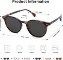 SOJOS Small Round Classic Polarized Sunglasses for Women Men Vintage Style — 6