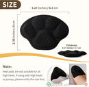 4 PRS 4D Cushioned Heel Grips - Pads for Big Shoes (Black) - B1-black — 2