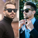 GEGURI Polarized Sunglasses Fit Over Glasses for Men Women, Oversized Square Sun Glasses UV400 Protection Shades | A02 Black/Grey — 2