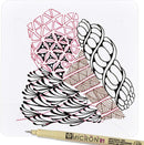 Sakura Pigma 50035 Micron Blister Card Ink Pen Set, Black, 01 6CT | Micron 01 — 7