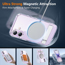 SPIDERCASE for iPhone 17 Case, Built-in Stand, Clear — 6