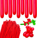Red Long Balloons Premium 260 Twisting Balloons Animals Magic for Birthday Kids Wedding Party Supply 100pcs — 1