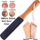 Kinepi Foot File & Foot Scrubber,Pumice Stone for Feet Callus Remover - Black — 2