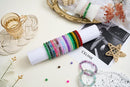 【2 Pack】 More Than 1300PCS Round Glass Beads for Jewelry Making,48 Colors 8mm Crystal Beads for Bracelets Jewelry… — 8