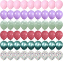 Pink Purple Green Balloons Mermaid Magic Birthday Under The Sea Party Decor | 60pcs — 7