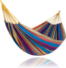 SUNCREAT Outdoor Double Hammock, Portable Tree Colorful Hammock, Colorful Stripes — 1