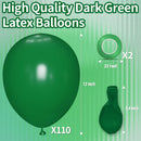 Dark Green Balloon 12 Inch, 110pcs Latex Party Balloons Helium Bright Color for Birthday Baby Shower Wedding Party Supplies Arch Garland Decoration | 12inch (Normal) | B23-dark Green — 5