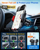 VANMASS Car Phone Holder 2026 Ultimate Military-Grade Strongest Suction & Clip Windshield Dashboard【Newest Best Strongest】 Cell Phone Automotive Dash Gauge Accents for iPhone 18 Pro Max 17 16 15 14 | Red photo 5