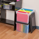 Sterilite File Box Tote with Lids for Letter and Legal Folders, 8-Pack — 8