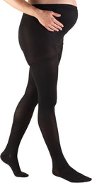 Truform 20-30 mmHg Maternity Compression Pantyhose, Tummy Support for Pregnant Bumps. | Black | Petite — 1