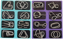 Metal Brain Teaser Puzzles, Set of 32 with Pouch, Steel IQ Games Physics Mind Metal Puzzles for Adults, Basket Stocking Stuffers for Boys Girls Adults Challenge Gifts — 5