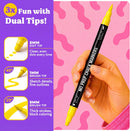 Chalkola 48 Chalk Markers for Chalkboard, Glass & Mirror - Dot + Brush Tip | 48 Colors — 3