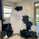 Black White Polka Dot Balloon Arch Kit, Coquette Birthday | White Black — 7
