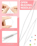 FIVEIZERO 87-Piece Beading Needles Set, 3 Types, 6 Sizes for Jewelry Making — 4