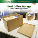 BAMOTTO CRAFTBAMBOO Large Lidded Bamboo Storage Bin 14.6”x10.2”x9.6” — 5