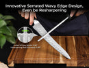 Piklohas Resharpenable Bread Knife for Homemade Bread, 10 Inch — 2