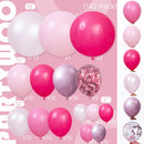 PartyWoo Hot Pink Balloon Arch Kit 142pcs Different Sizes 18 12 10 5 Inch | Pink-3301 — 2