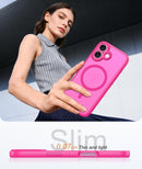 FNTCASE for iPhone 16 Plus Case Hot Pink: Compatible with MagSafe — 7
