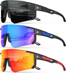 Polarized Sports Sunglasses for Men Women, UV400 Protection Mens Sunglasses Wrap Around Sun Glasses for Cycling Running — 1