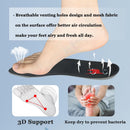 Shoe Insoles, Comfort Thin Lightweight Shock Absorption and Cushion Soles - Black — 4