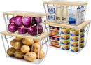 4 Set Stackable Storage Plastic Container with Removable Bamboo Cover — 1