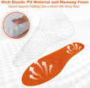 Insoles for Kids Youth – 4D Cloud Insoles for Men & Women Arch Support Shock Absorption Relieve Foot Shock Absorption (2 Pair,Orange, 6.5Y-7Y) — 5