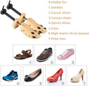 WEST LIGHT 2 Way Cedar Shoe Trees Wooden Shoe Stretcher,Adjustable Large Size for Men and Women, Wood Shaper Set of 2 Stretches Length & Width,Woman's Size 10 to 13.5 Man's Size 9 to 13. — 8