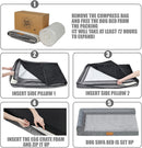 Patas Lague Orthopedic Large Dog Bed Washable Pet Sofa Bed 36''X24'' Black — 7