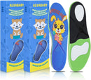 ALVABABY Kids Insoles Inserts for Flat Feet 2 Pack Children PU Foam Cushioning Comfortable Orthotic Insoles Feet Heel Pain Relief Blue Rabbit 2KI01-M - Blue Rabbit(2 Pack) — 1