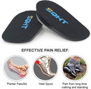 SQHT's Height Increase Insole - Gel Heel Shoe Lift Inserts - Black — 4